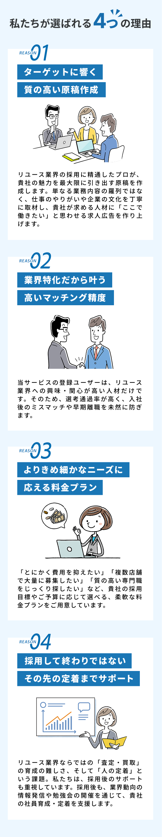 私たちが選ばれる4つの理由